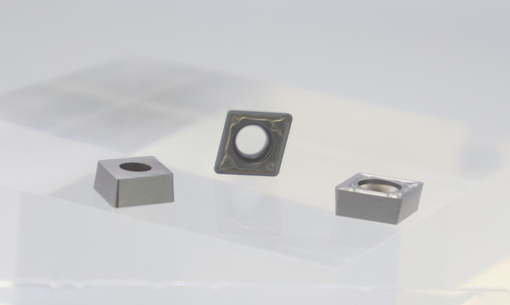 80° Carbide Turning Inserts CCMT09T PVD Coated For Steel Stainless Iron Cast Iron