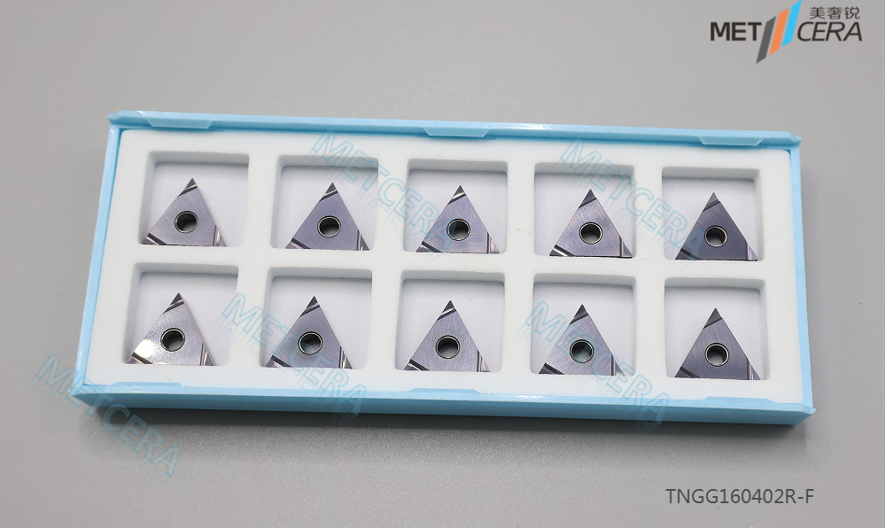 60° Triangle Negative With Hole TNGG160402R-F Right Hand Cutting Turning Insert, Carbide Insert, Grounded Insert