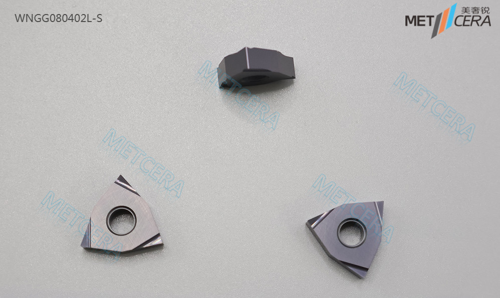 WNGG0804 Carbide Insert CNC Carbide Turning Tool Steel Processing External Turning  Left Hand Cutting Grounded Insert
