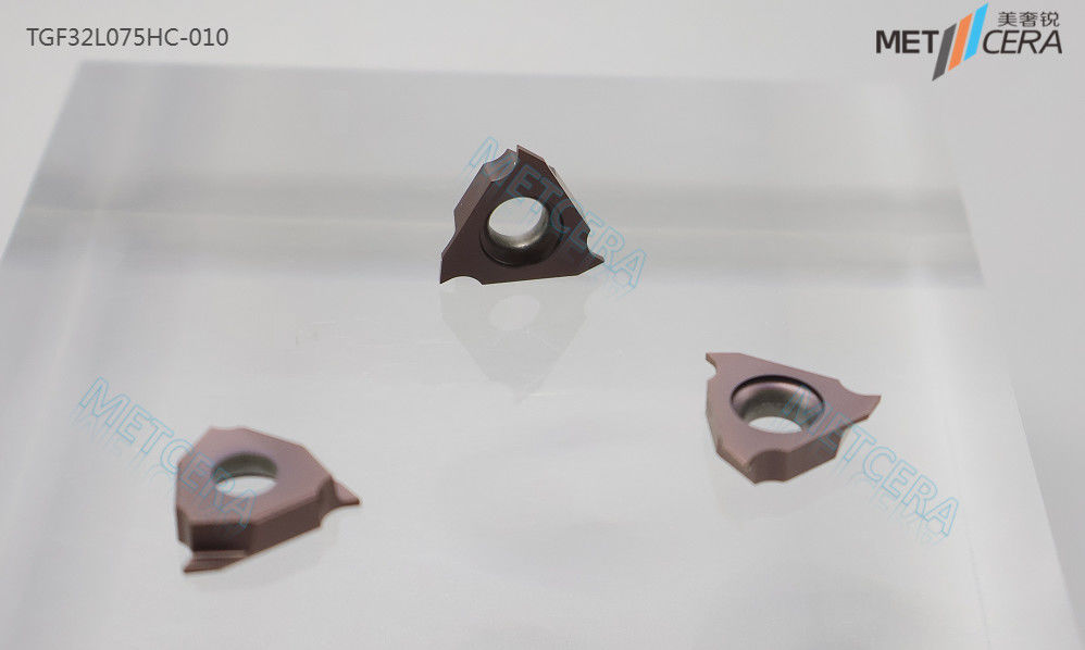 HV4200 Hardness PVD Coated Bronze Grade PV8310 CNC Grooving Insert TGF32L075HC-010 Carbide Grooving Insert