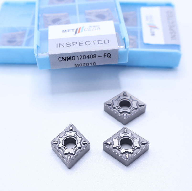 HRA92.5 Hardness TiCN Cermet Turning Insert CNMG120408-FQ MC2010 with Wear Resistance for Finishing