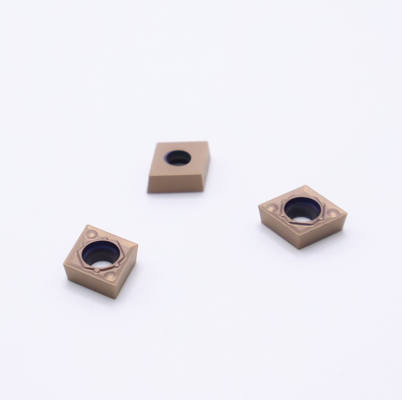 CCMT060202-1HQ PV2310 Cermet Cutting Tool Inserts Bronze Material HRA92.5 Hardness Smooth Surface