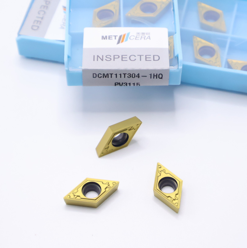 CCMT11T304-1HQ PV3115 Golden Coated Cermet Cutting Tool Inserts for Superior Fracture Resistance