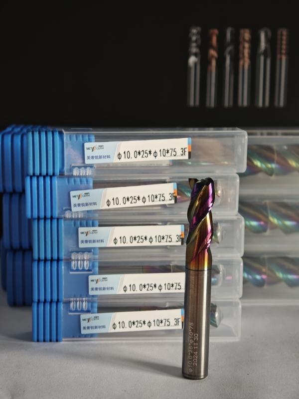 MAE PLUS CNC End Mill for Non-ferrous Metals Aluminium and Copper Processing Mill 10mm,Φ10x25x10Dx75mm