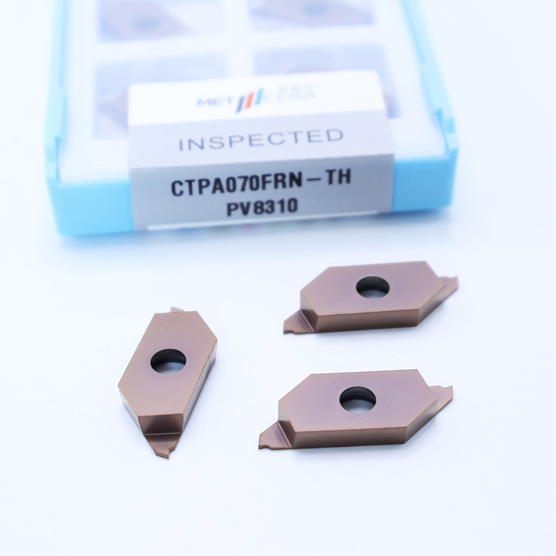 PVD Coated Hardness HV4200 for Machining Steel and Stainless Steel CTPA070FRN-TH Indexable Inserts