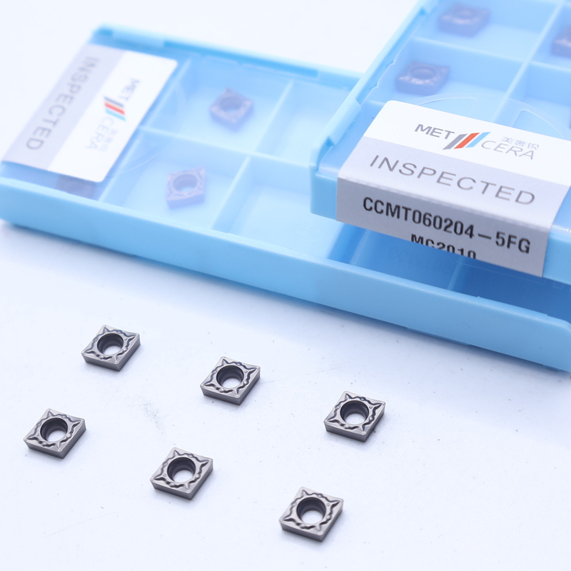 CNC Turning Inserts High Resistance CCMT06-5FG CCMT09-5FG External And Internal Turning Inserts