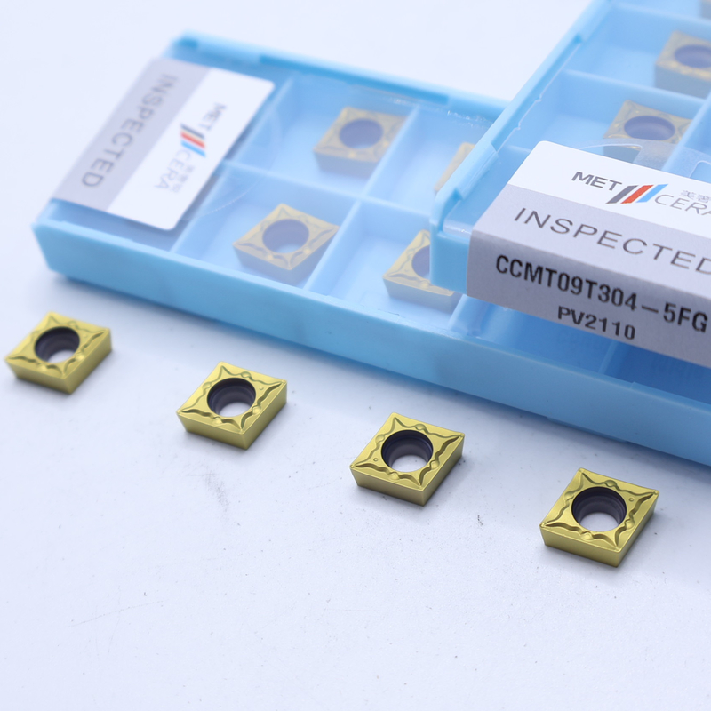 CNC Turning Inserts High Resistance CCMT06-5FG CCMT09-5FG External And Internal Turning Inserts