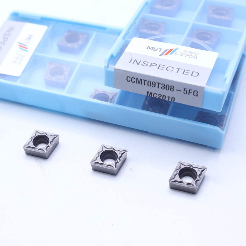 CNC Turning Inserts High Resistance CCMT06-5FG CCMT09-5FG External And Internal Turning Inserts