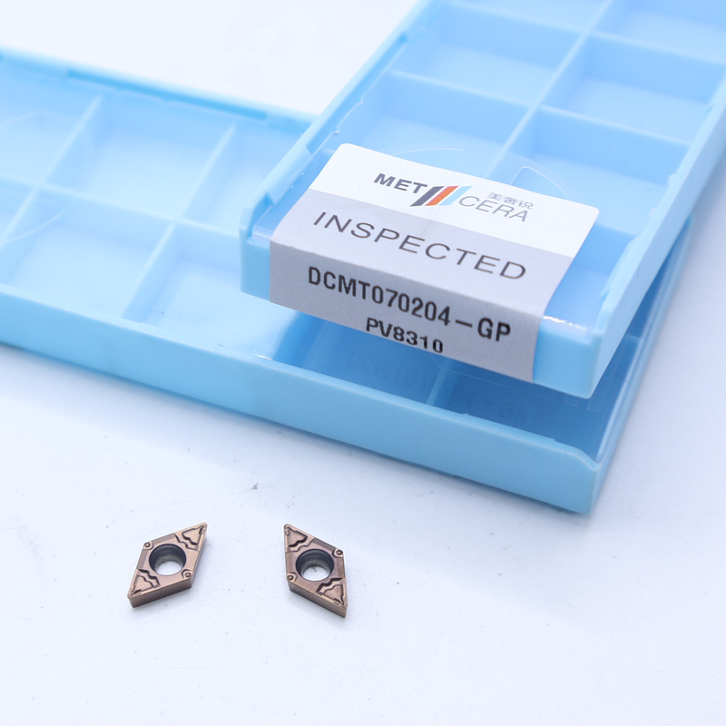 DCMT070204 DCMT11T304 Carbide Turning Inserts PVD Coated for External and Internal Turning in GP Chip Breaker
