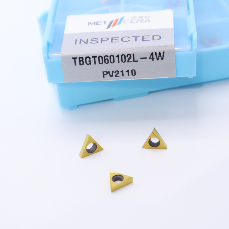 TPGT06 TPGT08 TPGT09 TPGT10 TPGT11 Cermet CNC Turning Inserts with Uncoated Coating 4W Chip Breaker