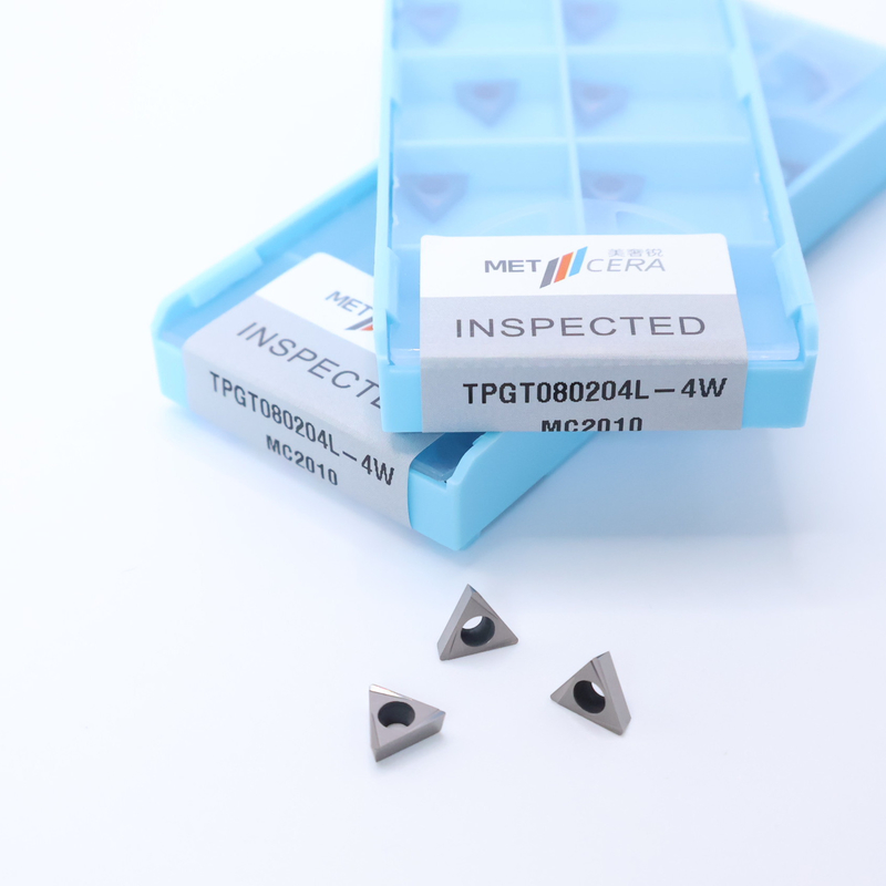TPGT06 TPGT08 TPGT09 TPGT10 TPGT11 Cermet CNC Turning Inserts with Uncoated Coating 4W Chip Breaker