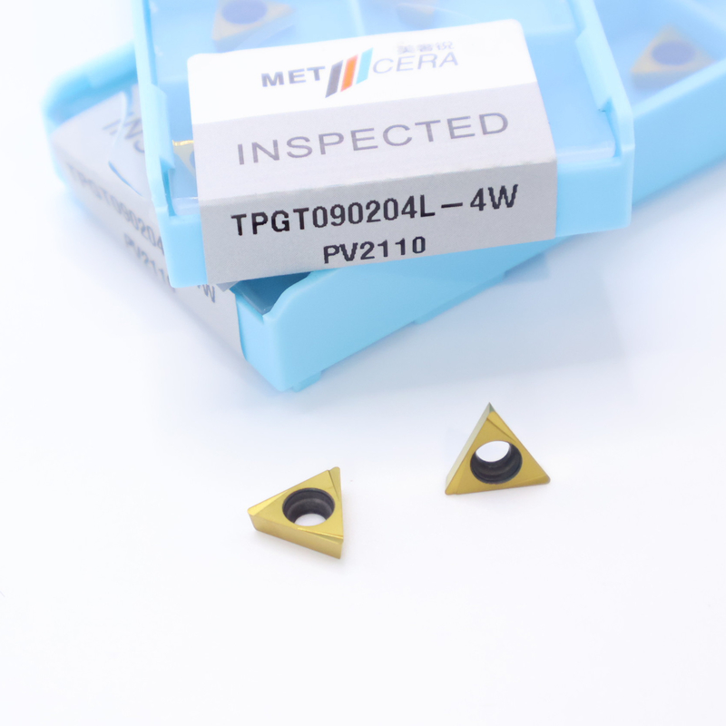 TPGT06 TPGT08 TPGT09 TPGT10 TPGT11 Cermet CNC Turning Inserts with Uncoated Coating 4W Chip Breaker
