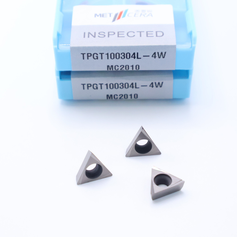 TPGT06 TPGT08 TPGT09 TPGT10 TPGT11 Cermet CNC Turning Inserts with Uncoated Coating 4W Chip Breaker