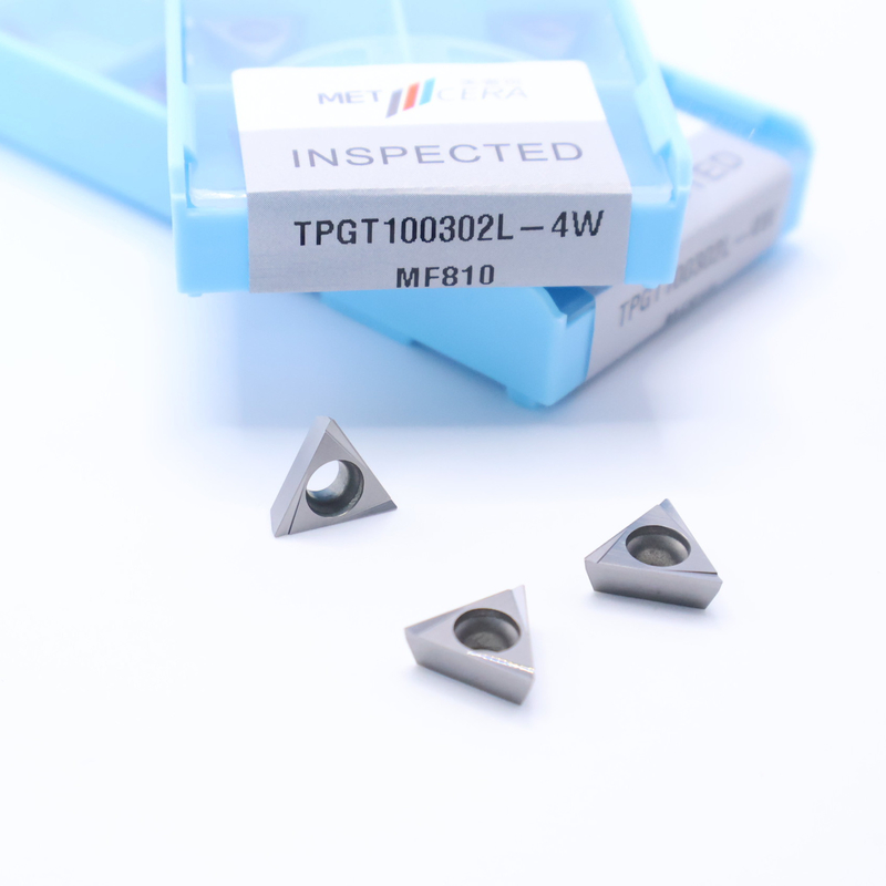 TPGT10 TPGT11 Carbide Turning Inserts for CNC Turning 4W Chip Breaker in Silver / Bronze