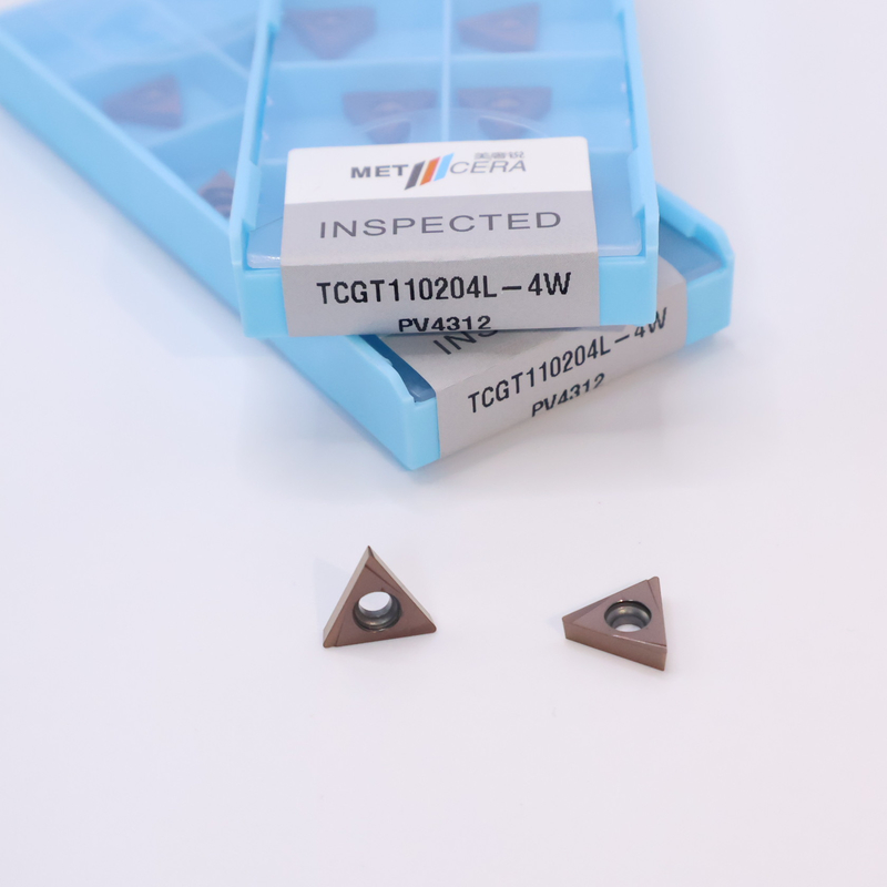 TPGT10 TPGT11 Carbide Turning Inserts for CNC Turning 4W Chip Breaker in Silver / Bronze