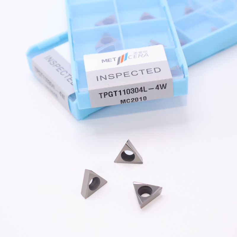 TPGT10 TPGT11 Carbide Turning Inserts for CNC Turning 4W Chip Breaker in Silver / Bronze