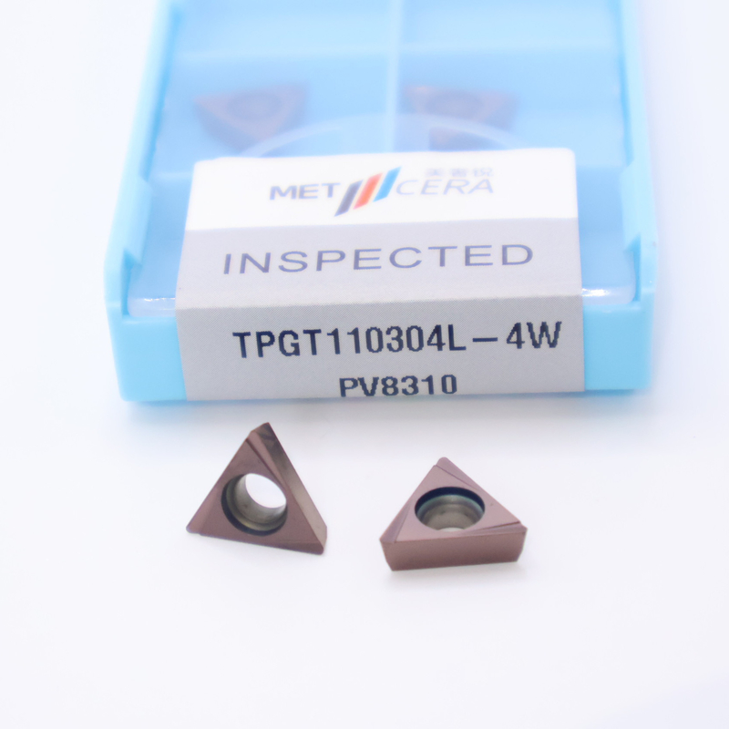 TPGT10 TPGT11 Carbide Turning Inserts for CNC Turning 4W Chip Breaker in Silver / Bronze