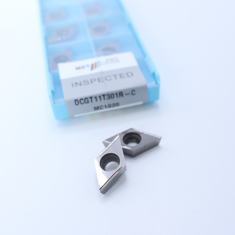 Cermet CNC Turning Inserts DCGT07 DCGT11 C Finish Chip Breaker Metal Material High Wear Resistance Advantage