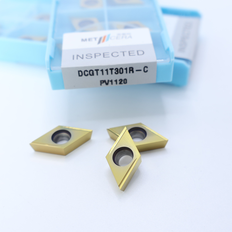 Cermet CNC Turning Inserts DCGT07 DCGT11 C Finish Chip Breaker Metal Material High Wear Resistance Advantage