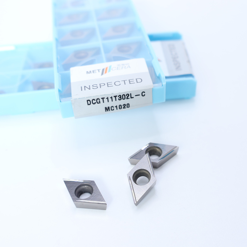 Cermet CNC Turning Inserts DCGT07 DCGT11 C Finish Chip Breaker Metal Material High Wear Resistance Advantage