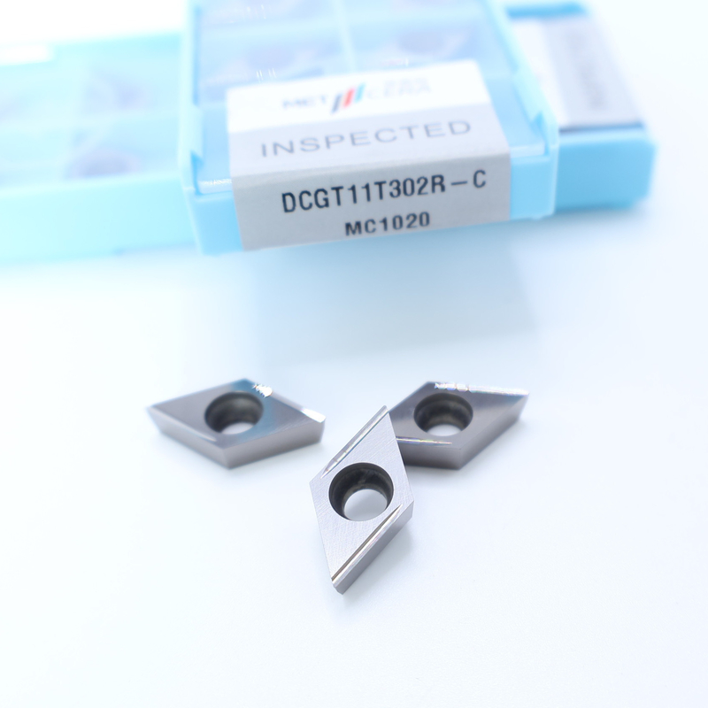 Cermet CNC Turning Inserts DCGT07 DCGT11 C Finish Chip Breaker Metal Material High Wear Resistance Advantage
