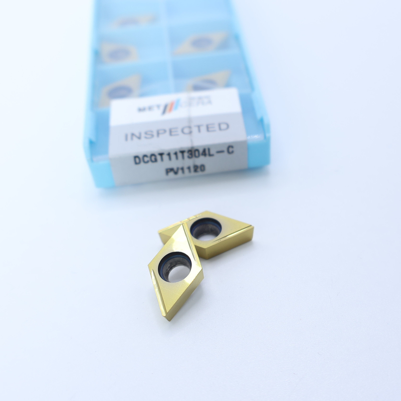 Cermet CNC Turning Inserts DCGT07 DCGT11 C Finish Chip Breaker Metal Material High Wear Resistance Advantage