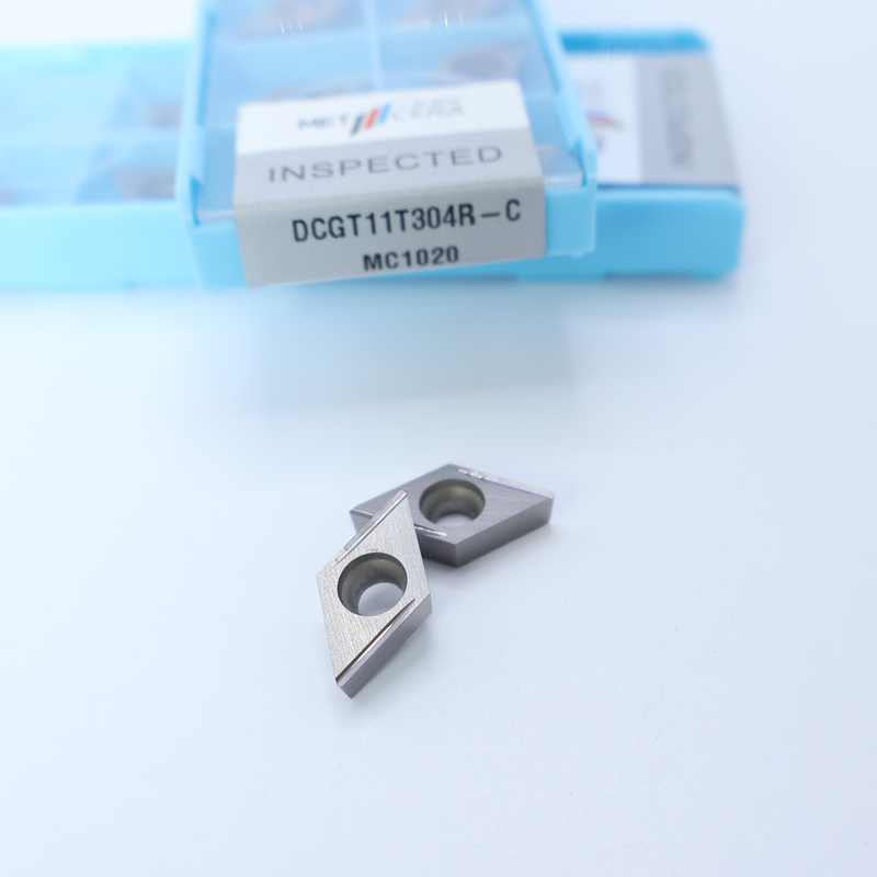 Cermet CNC Turning Inserts DCGT07 DCGT11 C Finish Chip Breaker Metal Material High Wear Resistance Advantage