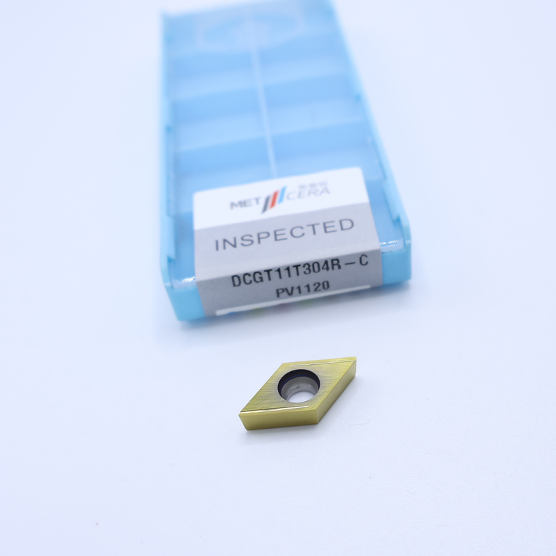 Cermet CNC Turning Inserts DCGT07 DCGT11 C Finish Chip Breaker Metal Material High Wear Resistance Advantage