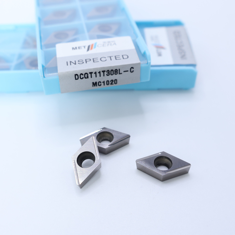 Cermet CNC Turning Inserts DCGT07 DCGT11 C Finish Chip Breaker Metal Material High Wear Resistance Advantage