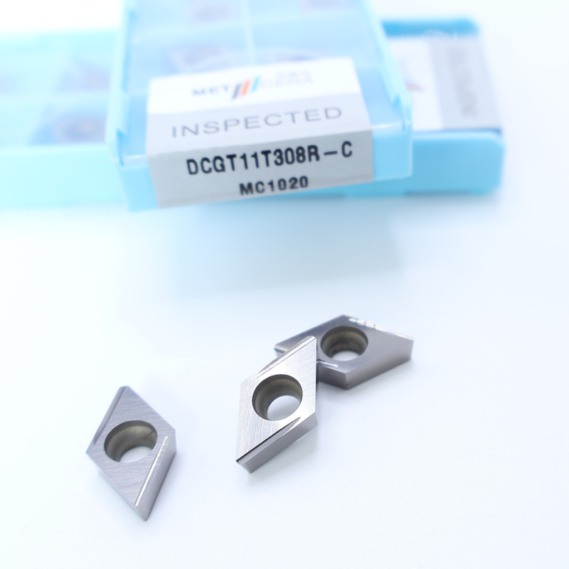 Cermet CNC Turning Inserts DCGT07 DCGT11 C Finish Chip Breaker Metal Material High Wear Resistance Advantage