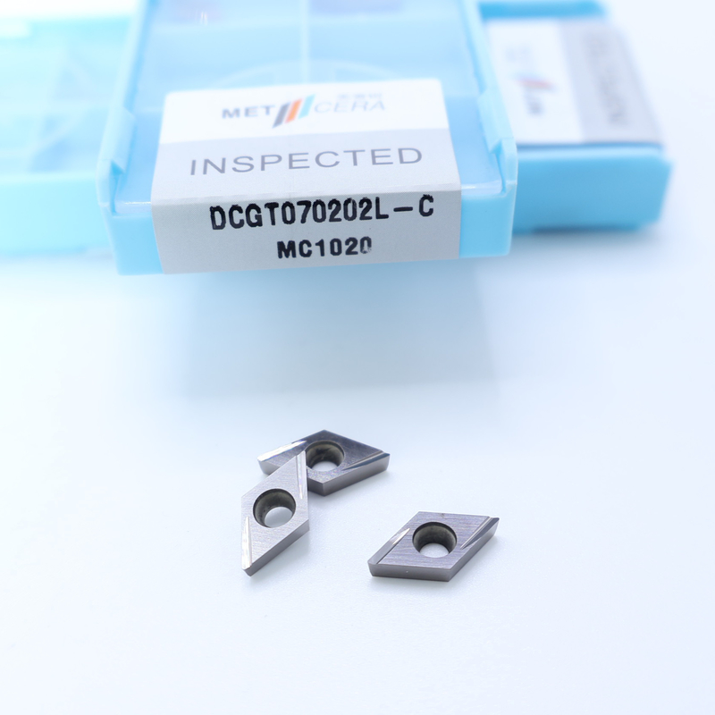 Cermet CNC Turning Inserts DCGT07 DCGT11 C Finish Chip Breaker Metal Material High Wear Resistance Advantage