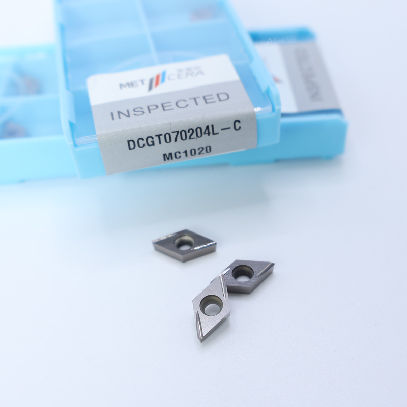 Cermet CNC Turning Inserts DCGT07 DCGT11 C Finish Chip Breaker Metal Material High Wear Resistance Advantage