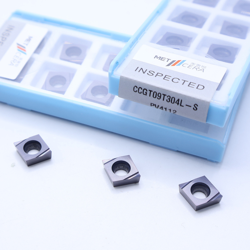 CCGT04 CCGT06 CCGT09 Carbide Turning Inserts , Carbide CNC Turning Inserts In S Chip Breaker