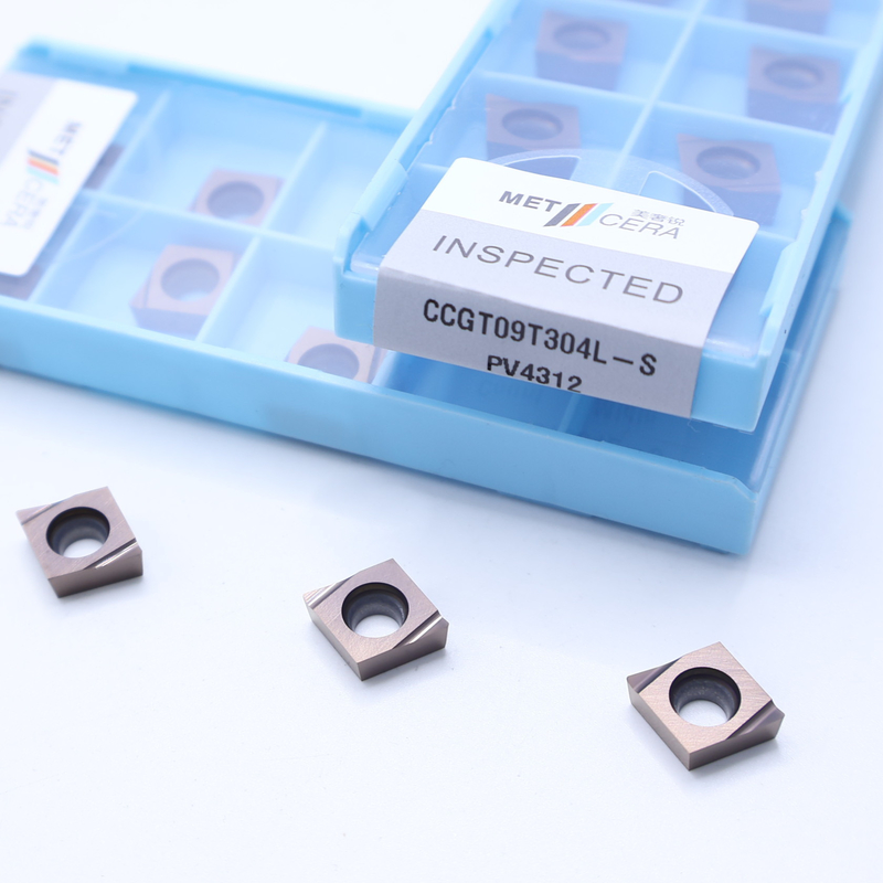 CCGT04 CCGT06 CCGT09 Carbide Turning Inserts , Carbide CNC Turning Inserts In S Chip Breaker