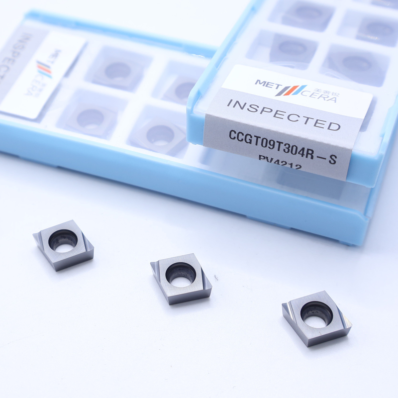 CCGT04 CCGT06 CCGT09 Carbide Turning Inserts , Carbide CNC Turning Inserts In S Chip Breaker