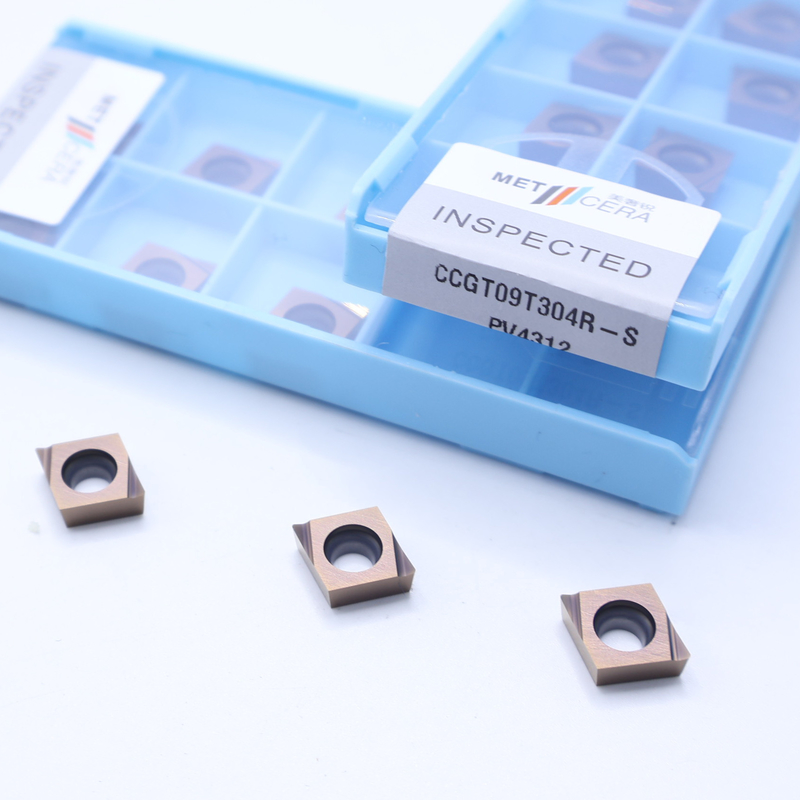 CCGT04 CCGT06 CCGT09 Carbide Turning Inserts , Carbide CNC Turning Inserts In S Chip Breaker
