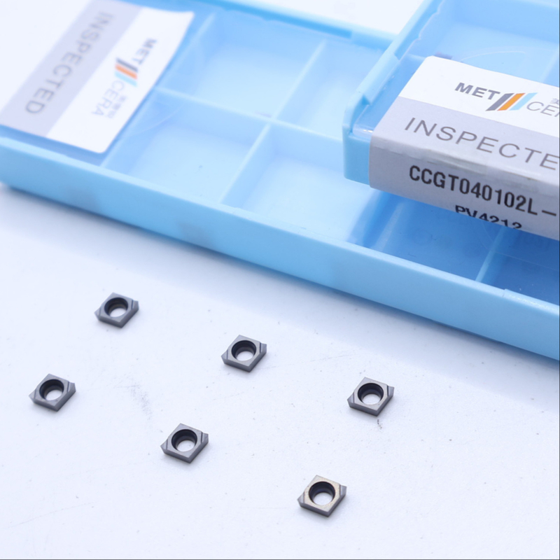 CCGT04 CCGT06 CCGT09 Carbide Turning Inserts , Carbide CNC Turning Inserts In S Chip Breaker
