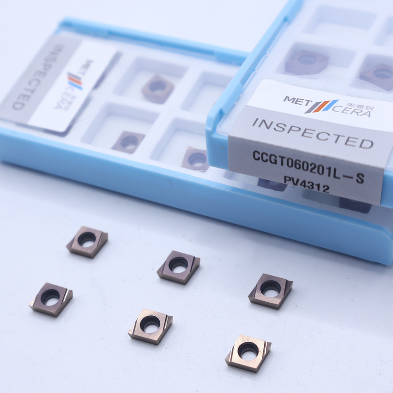 CCGT04 CCGT06 CCGT09 Carbide Turning Inserts , Carbide CNC Turning Inserts In S Chip Breaker