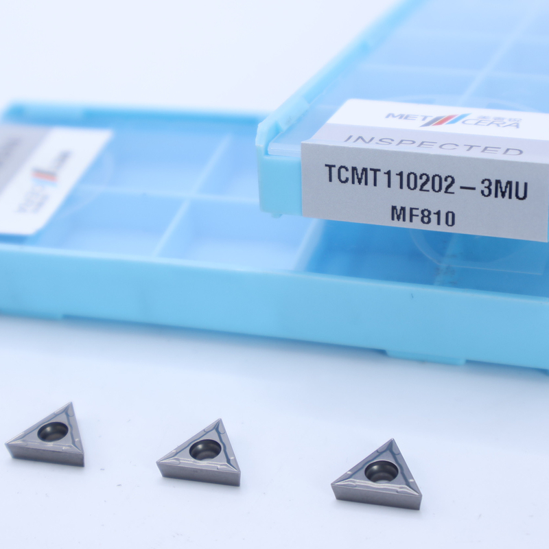 Grade MF810 Silver Carbide Turning Insert TCMT09 TCMT11 TCMT16 Positive CNC Insert with 3MU Semi-finish chipbreaker
