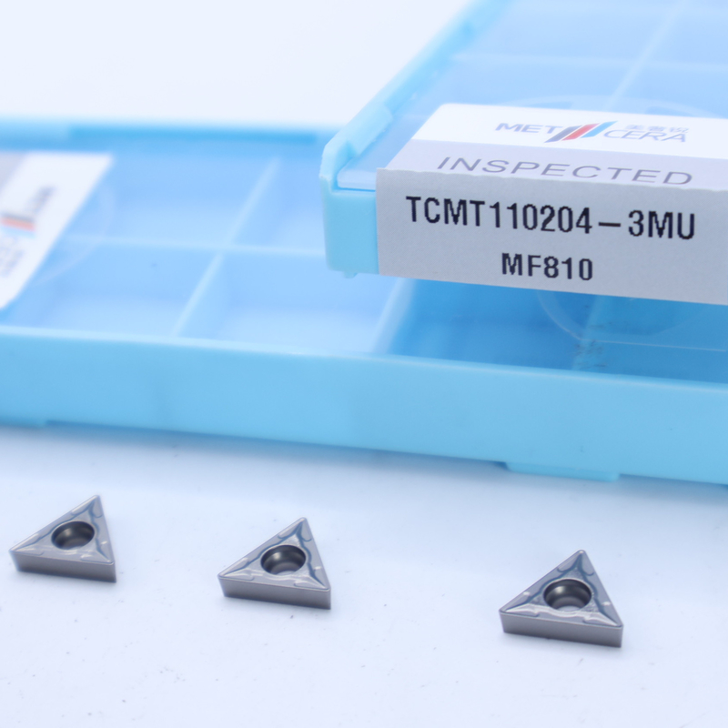 Grade MF810 Silver Carbide Turning Insert TCMT09 TCMT11 TCMT16 Positive CNC Insert with 3MU Semi-finish chipbreaker
