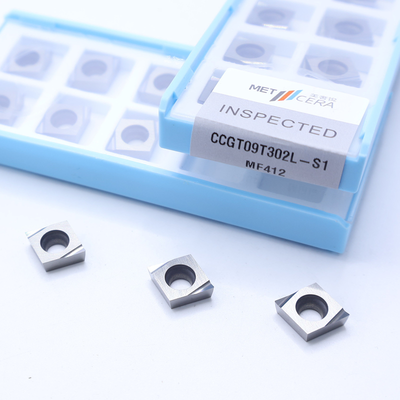 CCGT04 CCGT06 CCGT09 Carbide Turning Inserts , Carbide CNC Turning Inserts In S1 Sharp Chip Breaker