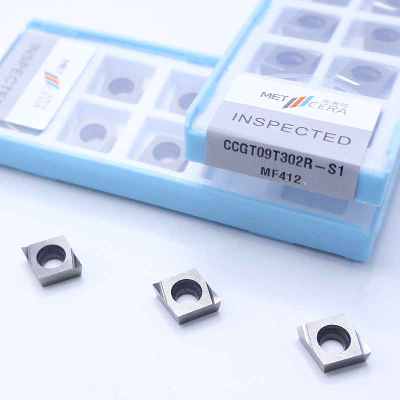 CCGT04 CCGT06 CCGT09 Carbide Turning Inserts , Carbide CNC Turning Inserts In S1 Sharp Chip Breaker