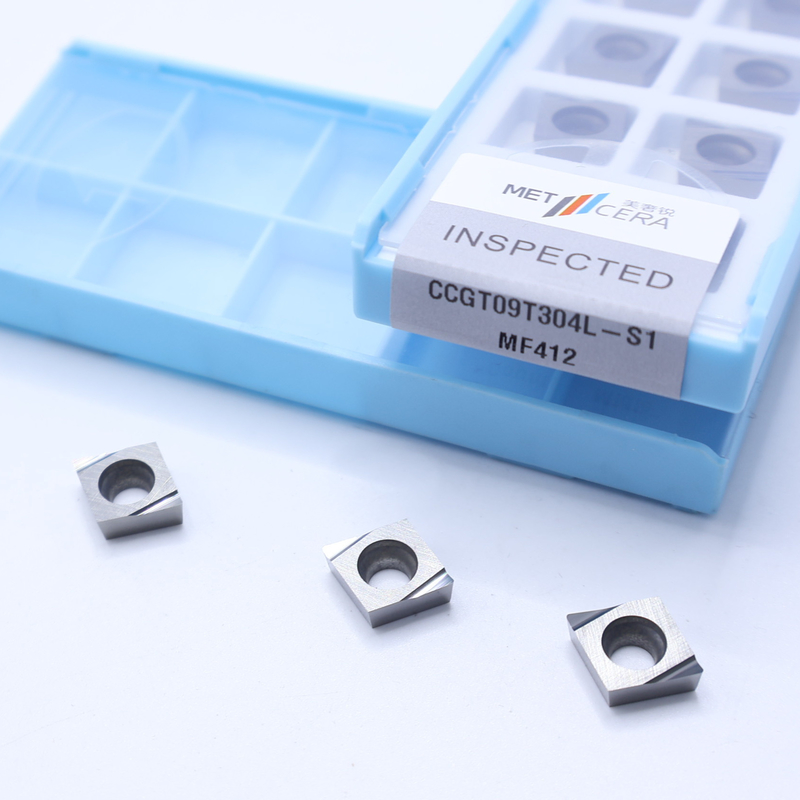 CCGT04 CCGT06 CCGT09 Carbide Turning Inserts , Carbide CNC Turning Inserts In S1 Sharp Chip Breaker