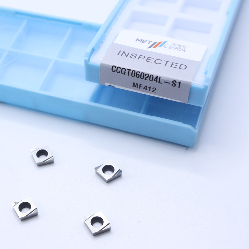 CCGT04 CCGT06 CCGT09 Carbide Turning Inserts , Carbide CNC Turning Inserts In S1 Sharp Chip Breaker