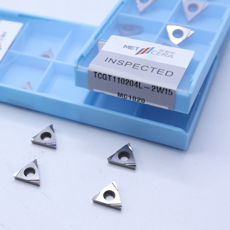 External Turning Cermet CNC Inserts TCGT11 TCGT1102 with 2W15 Sharp Finish Chip Breaker For Steel Metal Alloy Processing