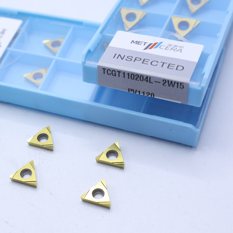 External Turning Cermet CNC Inserts TCGT11 TCGT1102 with 2W15 Sharp Finish Chip Breaker For Steel Metal Alloy Processing