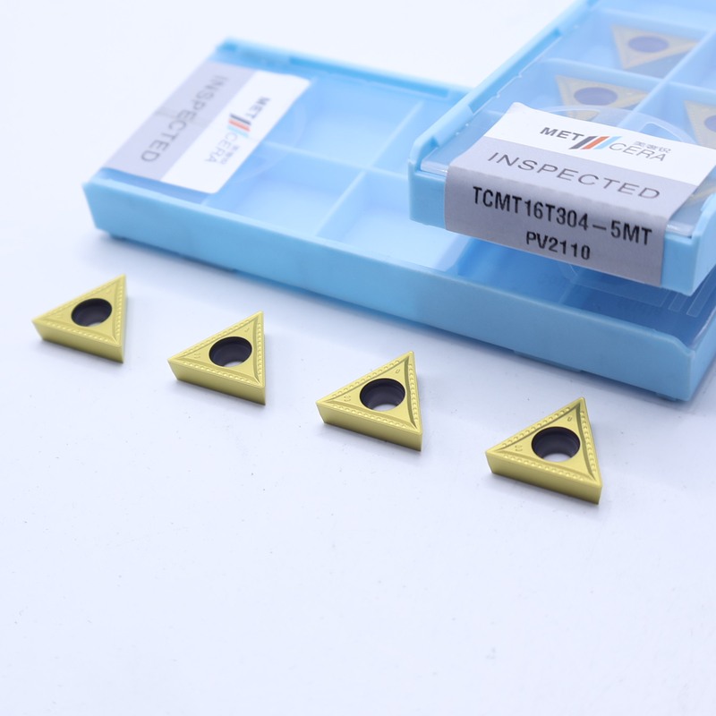 TCMT11 TCMT16 Positive CNC Turning Inserts with 5MT Semi-Finish Chipbreakers, Cermet Turning Insert