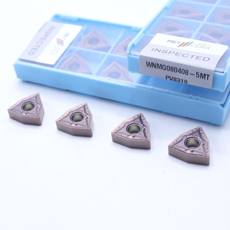WNMG08 PVD Coated Carbide Turning Insert with 5MT Chipbreaker for Steel and Alloy Steel