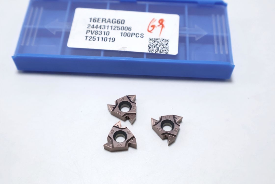 55DEG External Indexable Carbide Insert High Strength Thread Cutting Inserts Partial Profile PVD Coated 16ERAG55 16ERAG60