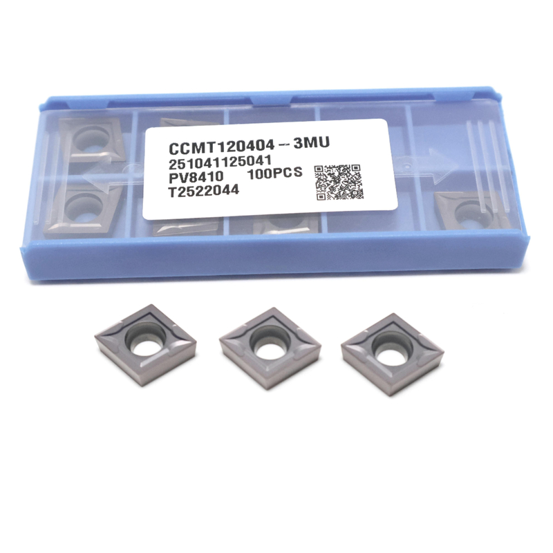 CCMT0602 CCMT09T3 CCMT1204 Carbide Turning Inserts for Steel, Stainless Steel, PVD Coated Insert in 3MU chipbreaker
